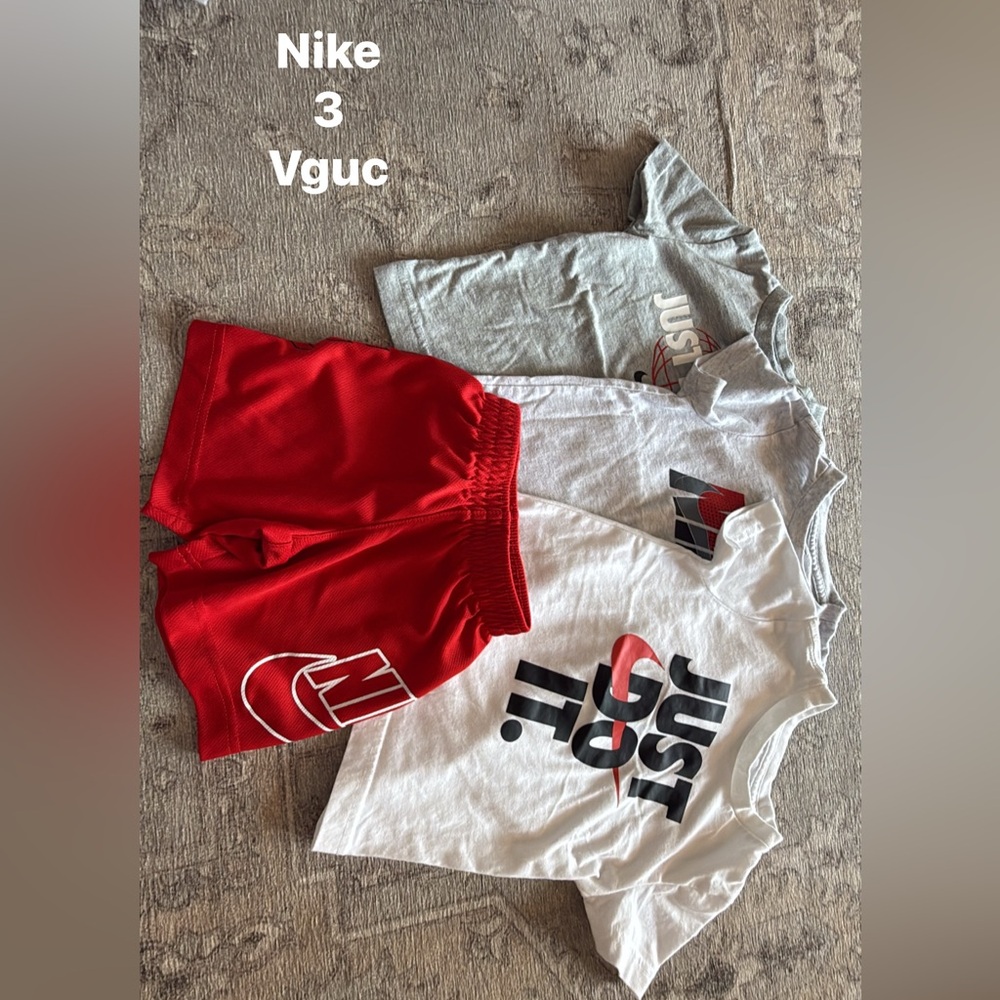 Nike Red and Gray Kids Outfit Set